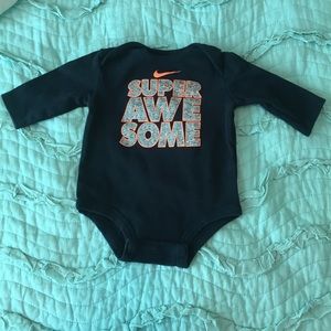 Super Awesome Nike Long Sleeve Onesie
